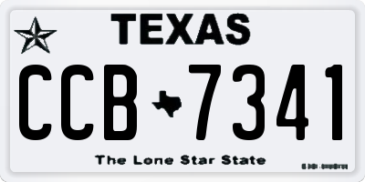 TX license plate CCB7341
