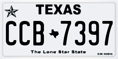 TX license plate CCB7397