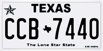 TX license plate CCB7440