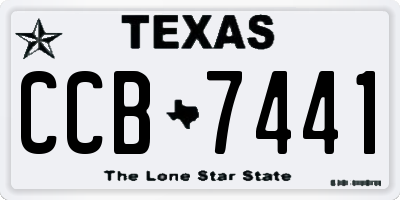 TX license plate CCB7441