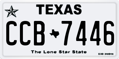 TX license plate CCB7446