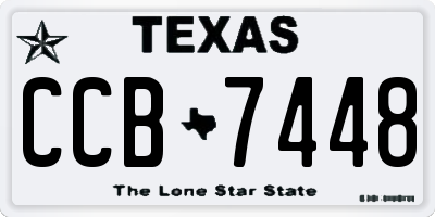 TX license plate CCB7448