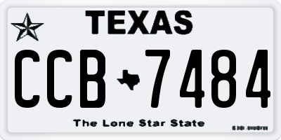 TX license plate CCB7484