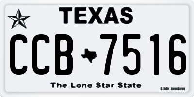 TX license plate CCB7516