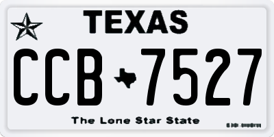 TX license plate CCB7527