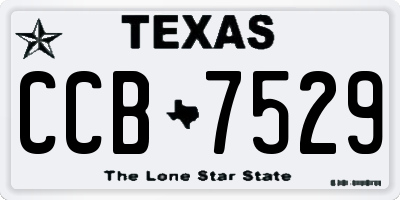 TX license plate CCB7529