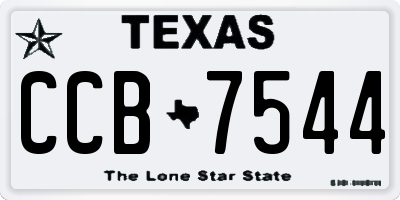 TX license plate CCB7544