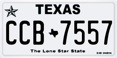 TX license plate CCB7557