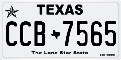 TX license plate CCB7565