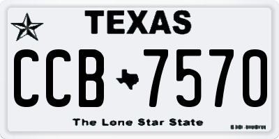 TX license plate CCB7570