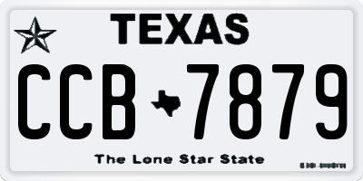 TX license plate CCB7879