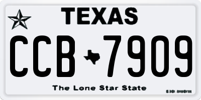 TX license plate CCB7909