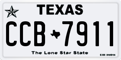 TX license plate CCB7911