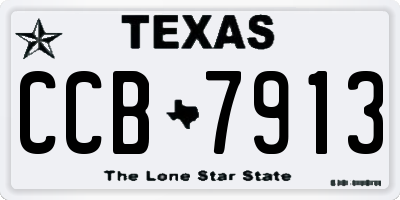 TX license plate CCB7913