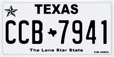TX license plate CCB7941