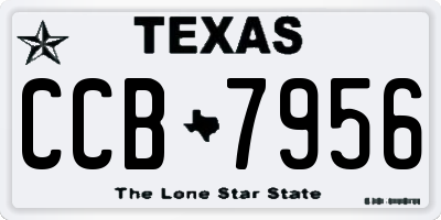 TX license plate CCB7956