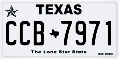 TX license plate CCB7971