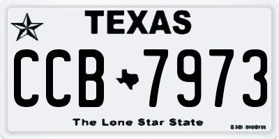 TX license plate CCB7973