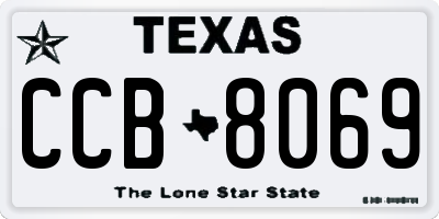 TX license plate CCB8069