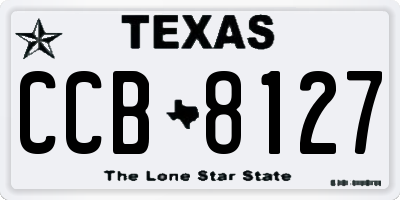 TX license plate CCB8127
