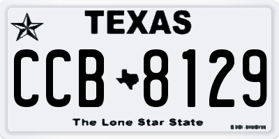TX license plate CCB8129