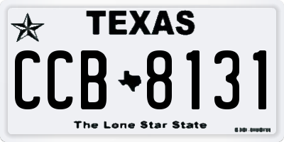 TX license plate CCB8131