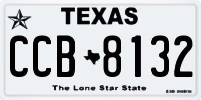 TX license plate CCB8132