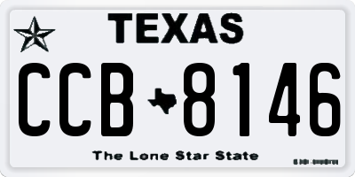 TX license plate CCB8146