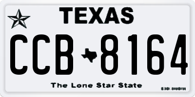 TX license plate CCB8164