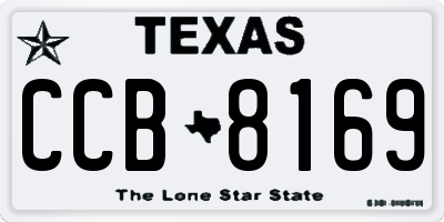 TX license plate CCB8169