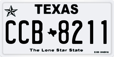 TX license plate CCB8211