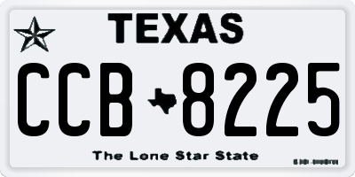 TX license plate CCB8225