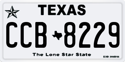 TX license plate CCB8229