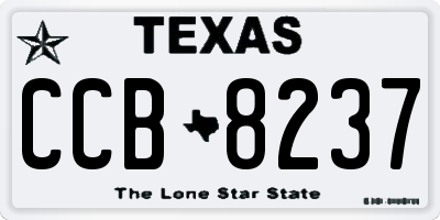 TX license plate CCB8237