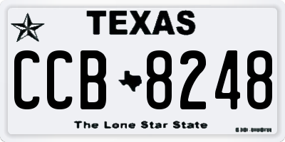 TX license plate CCB8248