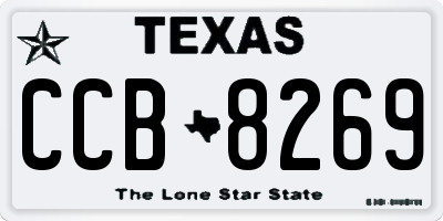 TX license plate CCB8269