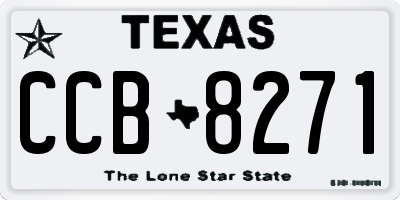 TX license plate CCB8271