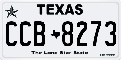 TX license plate CCB8273