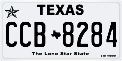 TX license plate CCB8284