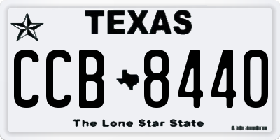TX license plate CCB8440