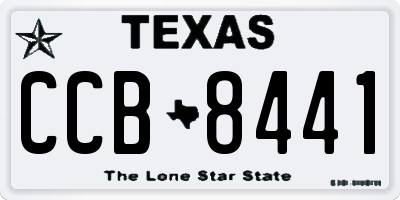 TX license plate CCB8441