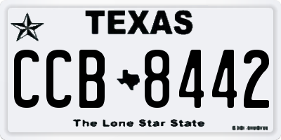 TX license plate CCB8442