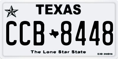 TX license plate CCB8448