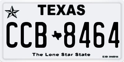 TX license plate CCB8464