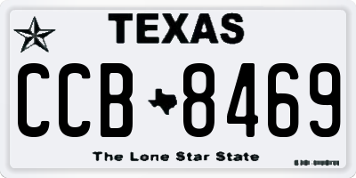 TX license plate CCB8469