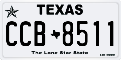 TX license plate CCB8511