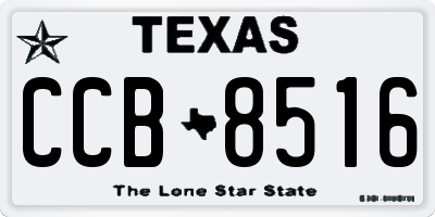 TX license plate CCB8516