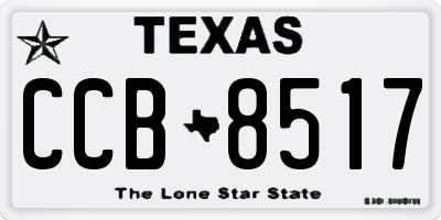 TX license plate CCB8517