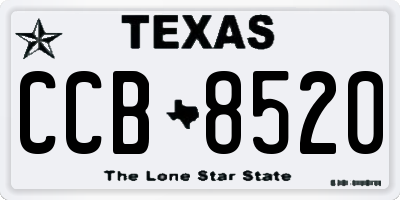 TX license plate CCB8520