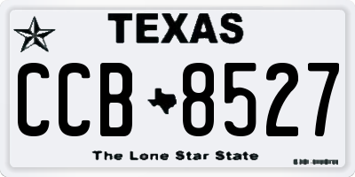 TX license plate CCB8527
